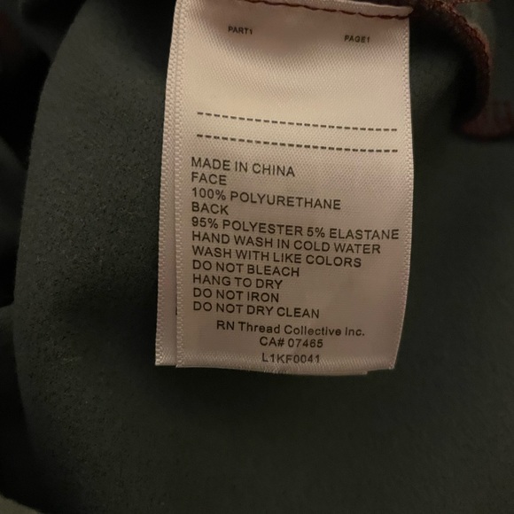 LAUNDRY by Shelli Segal Faux Leather High Waist Leggings in HENNA size XL NWT - Picture 11 of 11